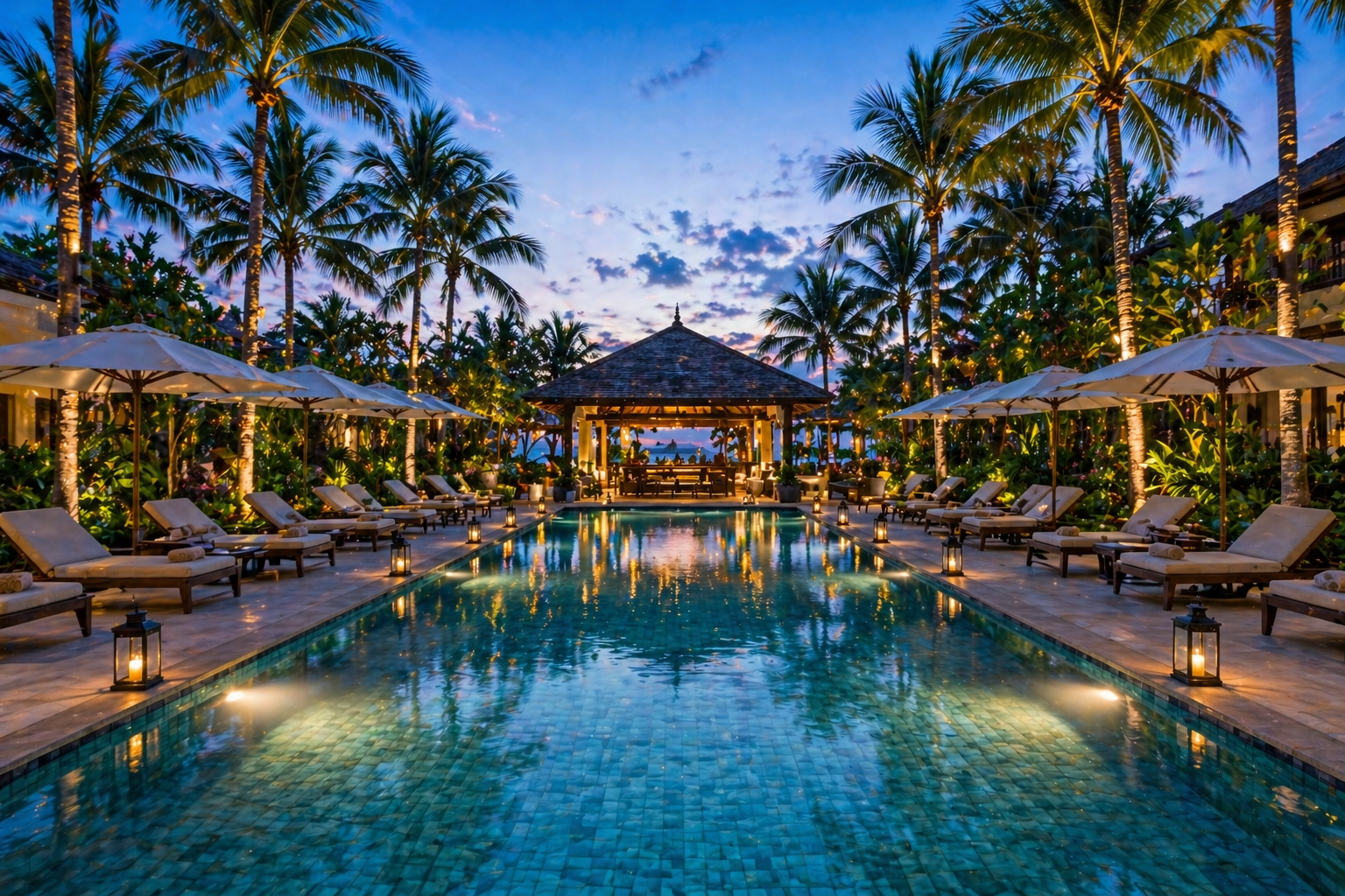 Infinity Pool with Sunset View